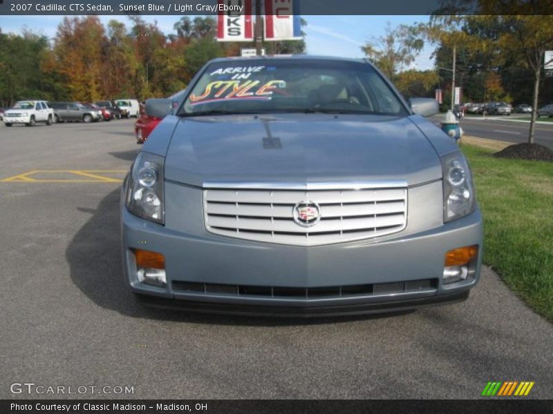 Sunset Blue / Light Gray/Ebony 2007 Cadillac CTS Sedan