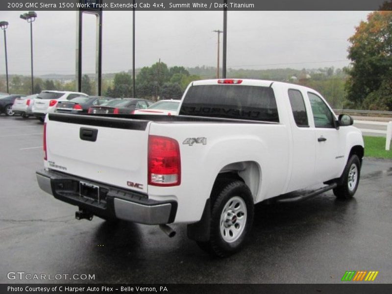 Summit White / Dark Titanium 2009 GMC Sierra 1500 Work Truck Extended Cab 4x4