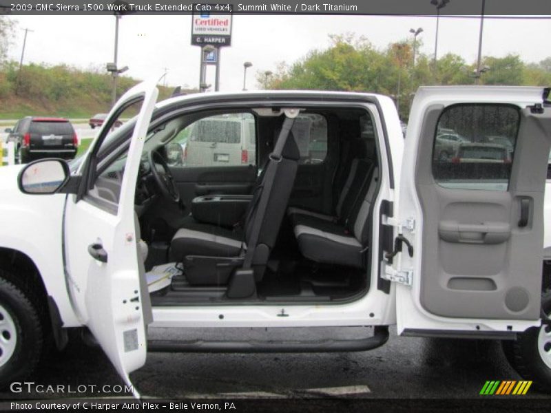  2009 Sierra 1500 Work Truck Extended Cab 4x4 Dark Titanium Interior