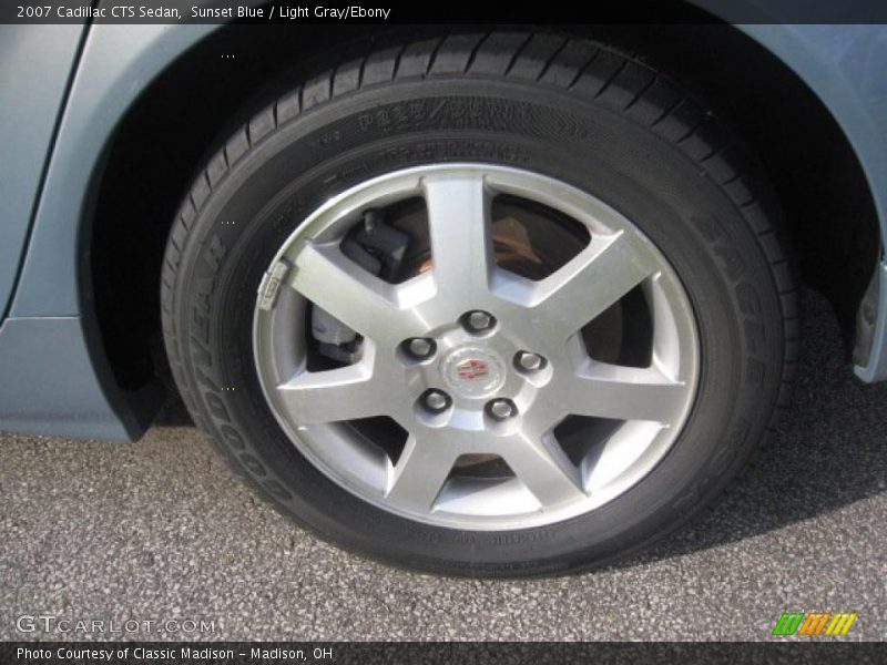 Sunset Blue / Light Gray/Ebony 2007 Cadillac CTS Sedan