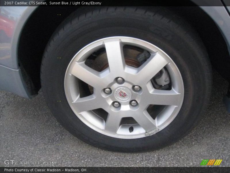 Sunset Blue / Light Gray/Ebony 2007 Cadillac CTS Sedan