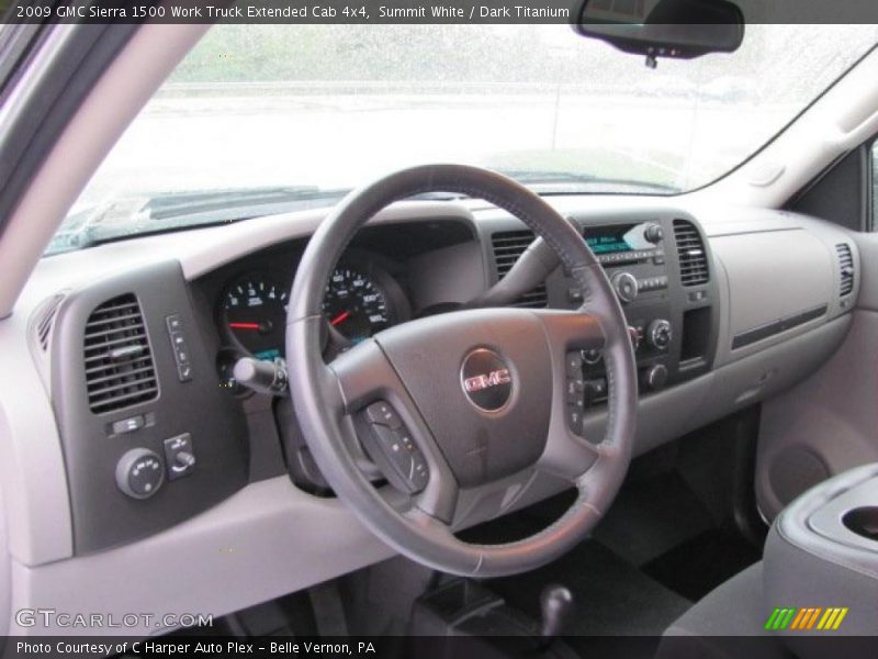 Dashboard of 2009 Sierra 1500 Work Truck Extended Cab 4x4