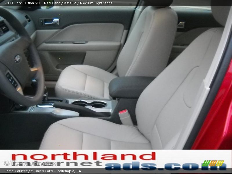 Red Candy Metallic / Medium Light Stone 2011 Ford Fusion SEL