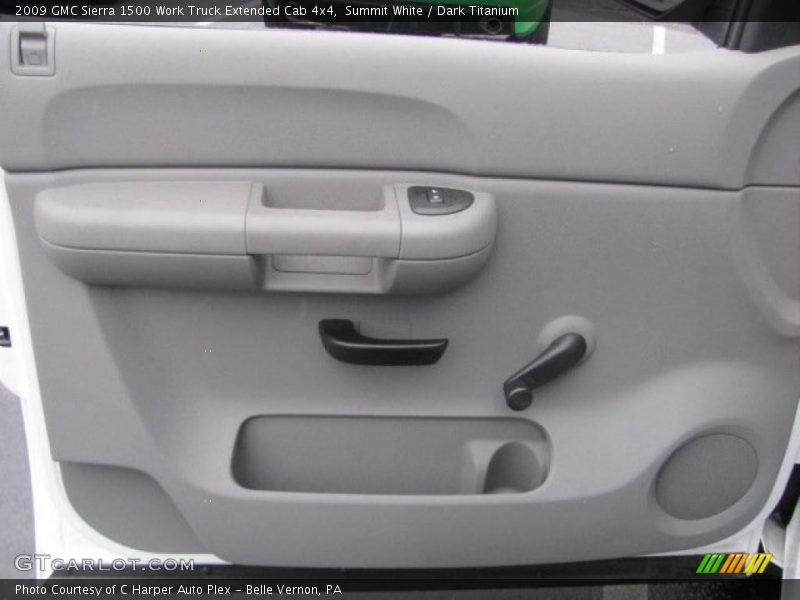  2009 Sierra 1500 Work Truck Extended Cab 4x4 Dark Titanium Interior