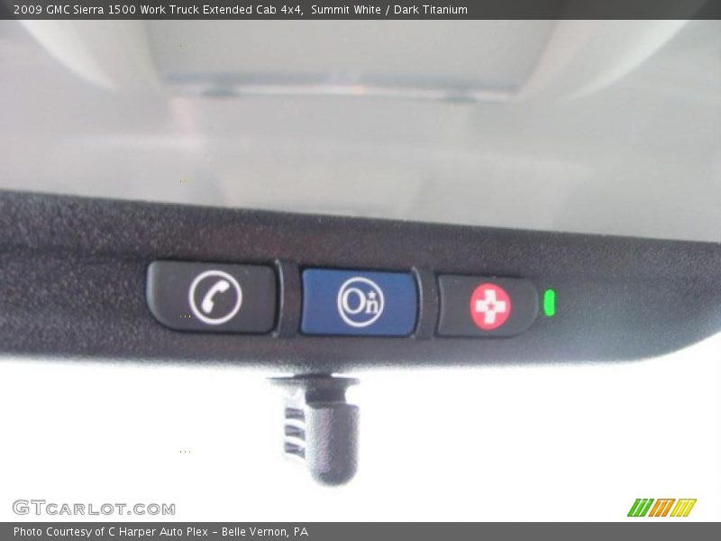 Controls of 2009 Sierra 1500 Work Truck Extended Cab 4x4