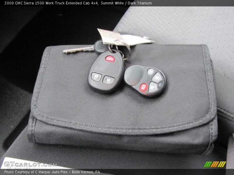 Summit White / Dark Titanium 2009 GMC Sierra 1500 Work Truck Extended Cab 4x4