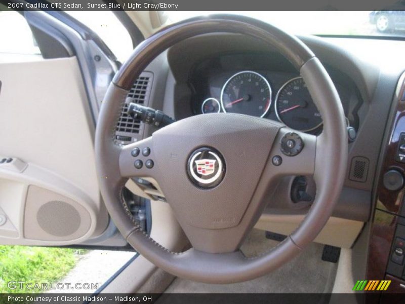 Sunset Blue / Light Gray/Ebony 2007 Cadillac CTS Sedan