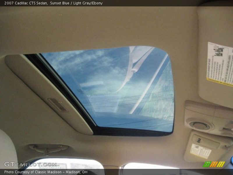 Sunset Blue / Light Gray/Ebony 2007 Cadillac CTS Sedan