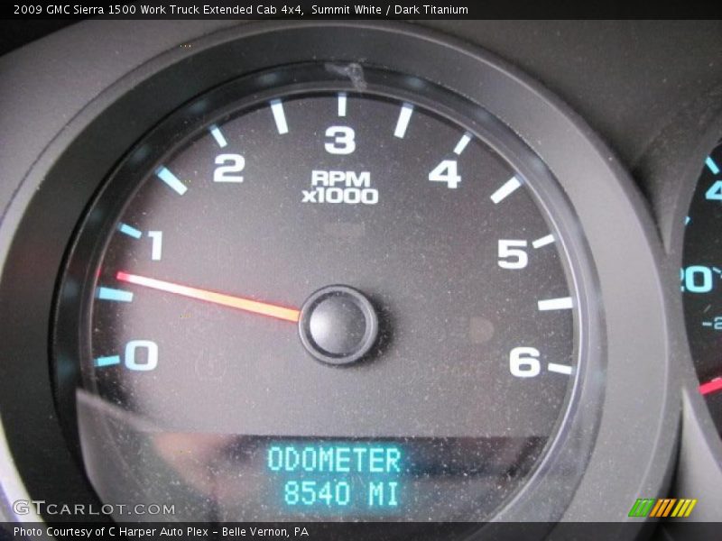 Summit White / Dark Titanium 2009 GMC Sierra 1500 Work Truck Extended Cab 4x4