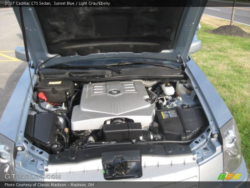 Sunset Blue / Light Gray/Ebony 2007 Cadillac CTS Sedan