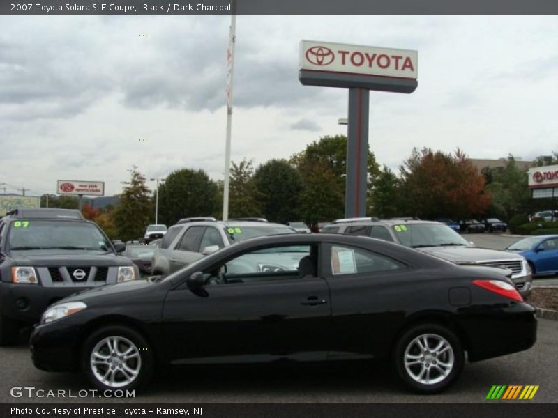 Black / Dark Charcoal 2007 Toyota Solara SLE Coupe