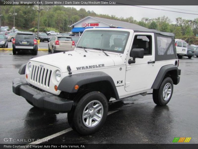 Stone White / Dark Slate Gray/Medium Slate Gray 2009 Jeep Wrangler X 4x4
