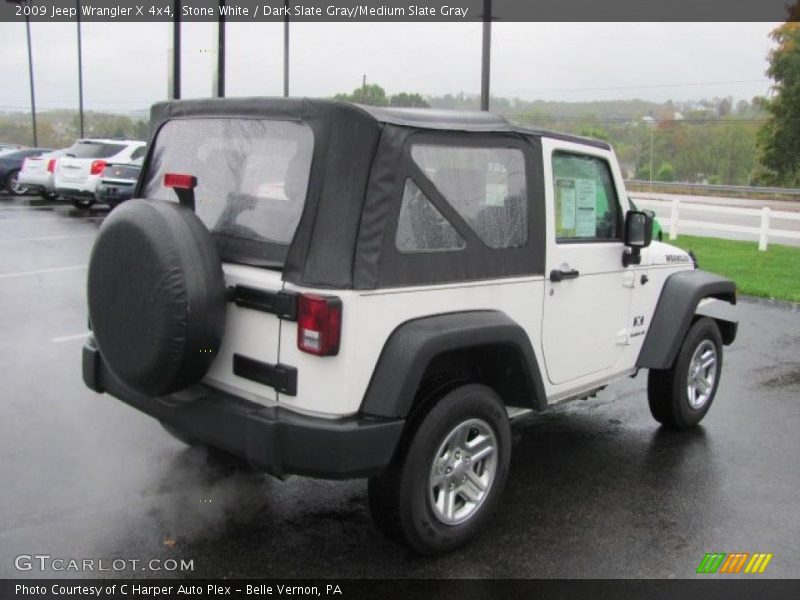 Stone White / Dark Slate Gray/Medium Slate Gray 2009 Jeep Wrangler X 4x4