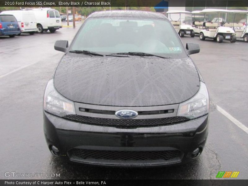 Ebony Black / Charcoal Black 2010 Ford Focus SES Coupe