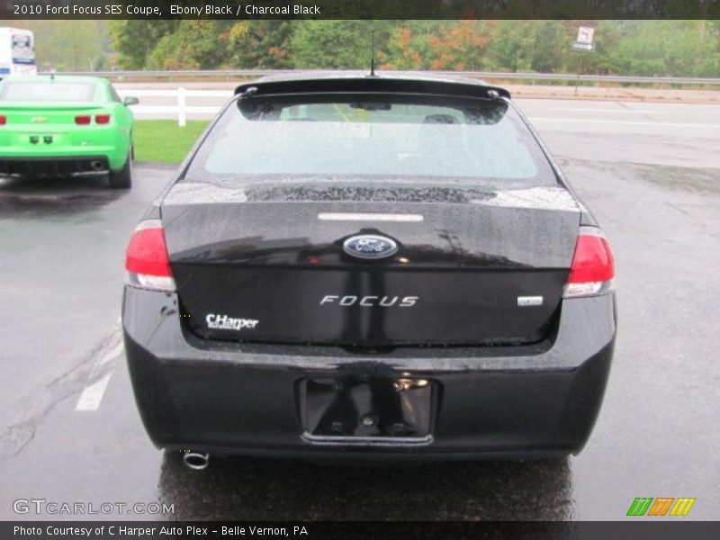 Ebony Black / Charcoal Black 2010 Ford Focus SES Coupe