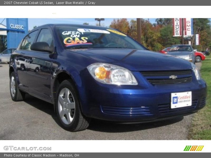 Laser Blue Metallic / Gray 2007 Chevrolet Cobalt LS Sedan