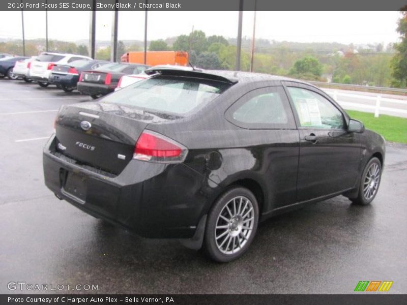 Ebony Black / Charcoal Black 2010 Ford Focus SES Coupe