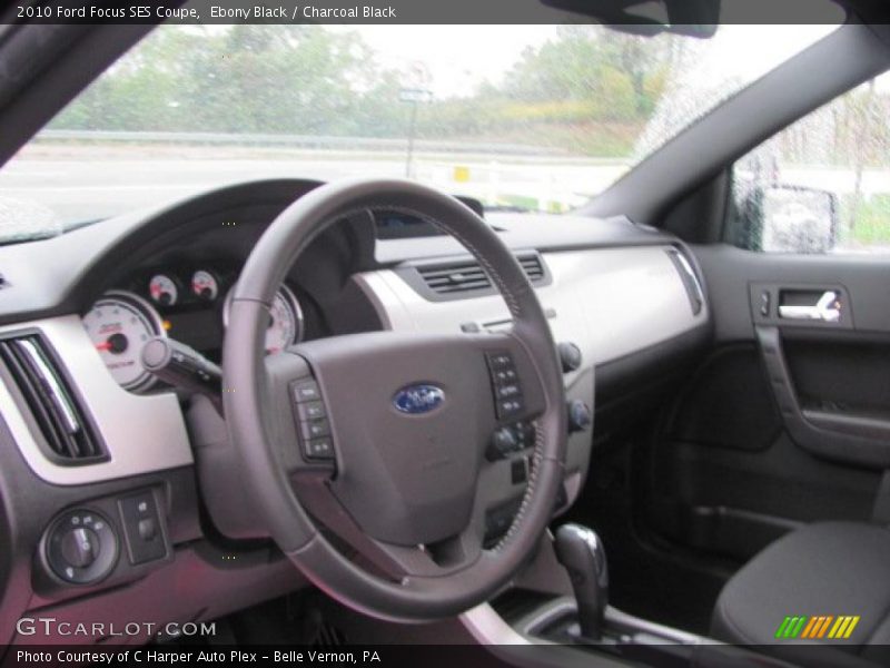  2010 Focus SES Coupe Charcoal Black Interior