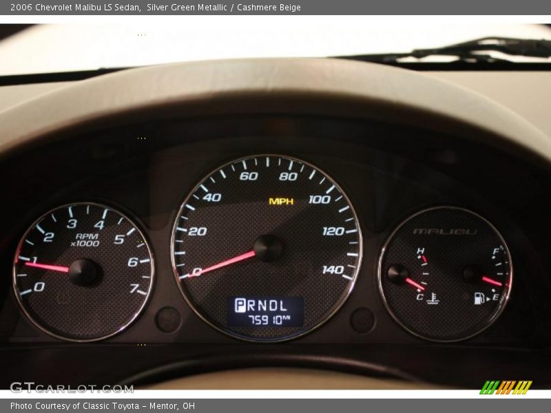 Silver Green Metallic / Cashmere Beige 2006 Chevrolet Malibu LS Sedan