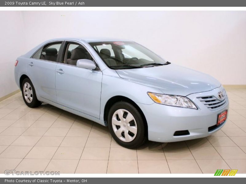 Sky Blue Pearl / Ash 2009 Toyota Camry LE