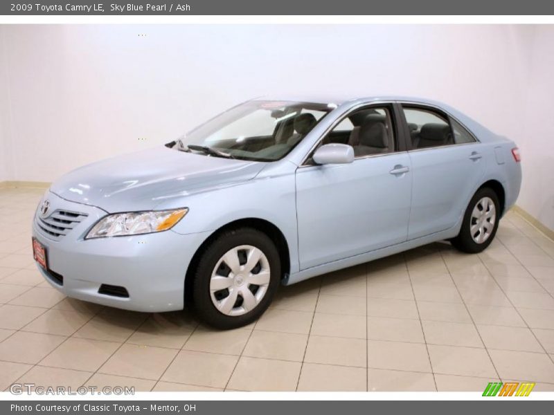 Sky Blue Pearl / Ash 2009 Toyota Camry LE
