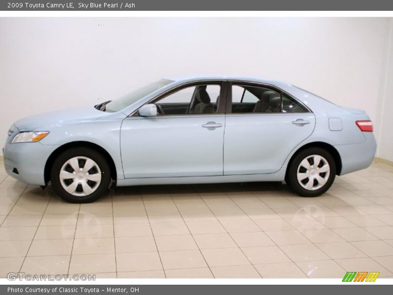 Sky Blue Pearl / Ash 2009 Toyota Camry LE