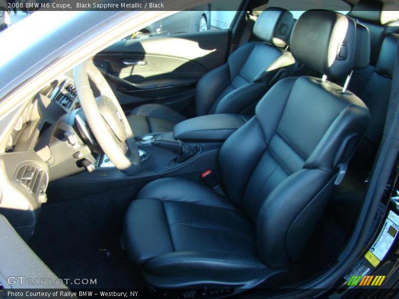  2008 M6 Coupe Black Interior