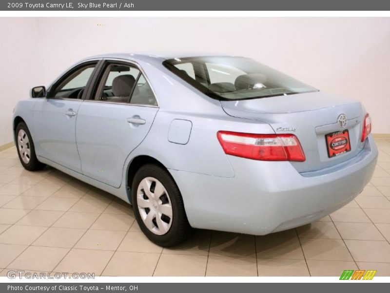Sky Blue Pearl / Ash 2009 Toyota Camry LE