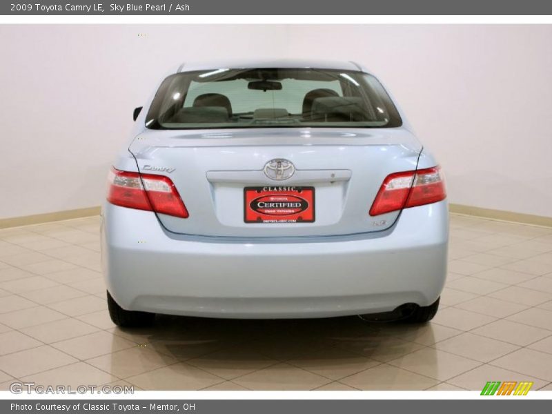 Sky Blue Pearl / Ash 2009 Toyota Camry LE