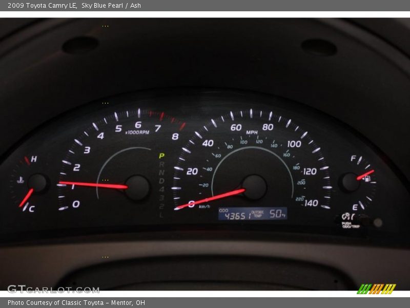 Sky Blue Pearl / Ash 2009 Toyota Camry LE