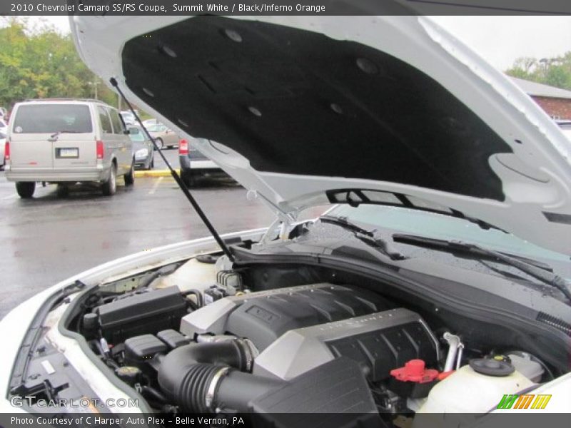 Summit White / Black/Inferno Orange 2010 Chevrolet Camaro SS/RS Coupe