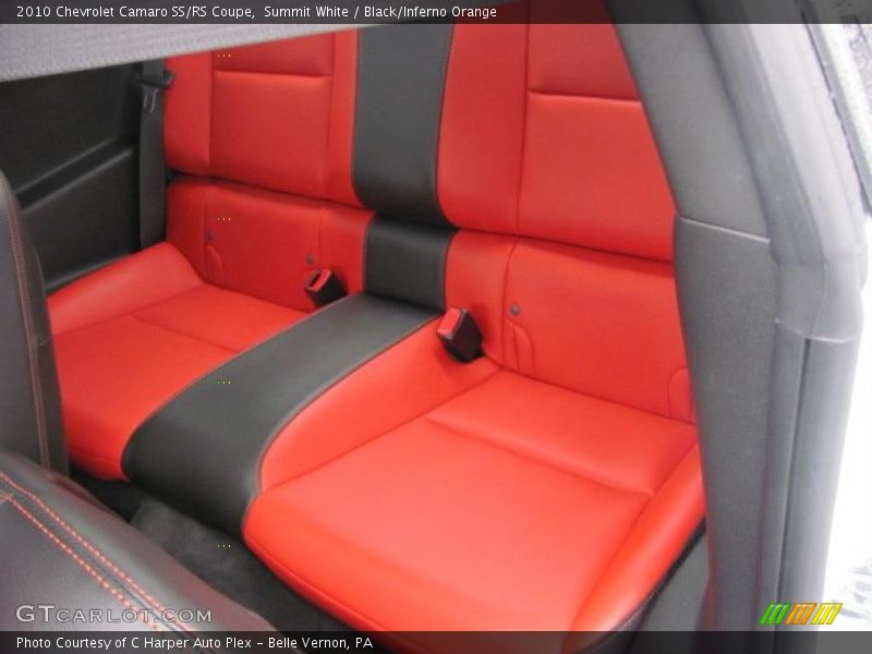 Summit White / Black/Inferno Orange 2010 Chevrolet Camaro SS/RS Coupe