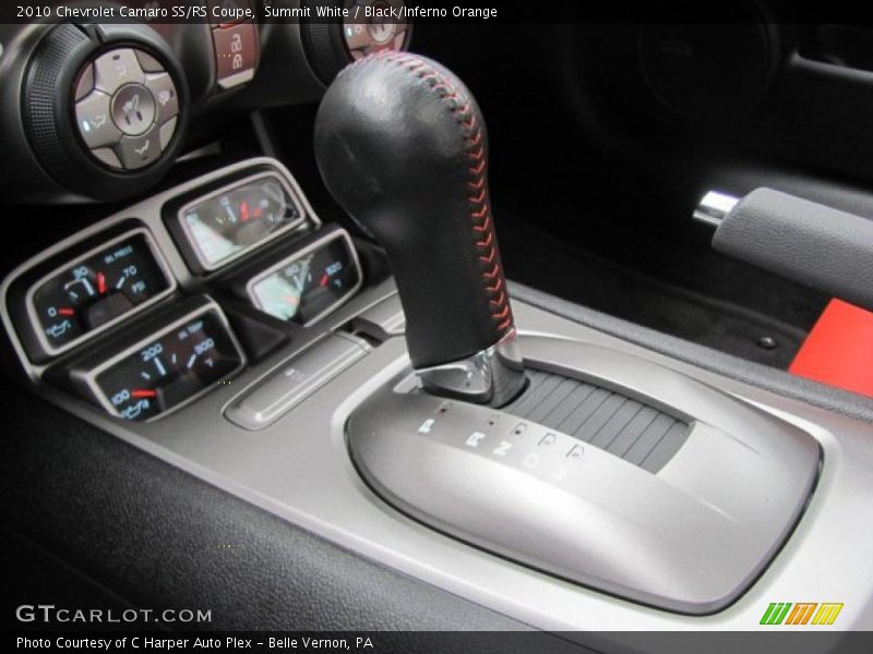 Summit White / Black/Inferno Orange 2010 Chevrolet Camaro SS/RS Coupe
