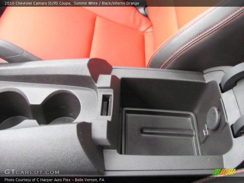 Summit White / Black/Inferno Orange 2010 Chevrolet Camaro SS/RS Coupe
