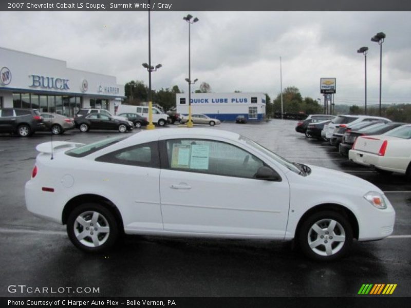 Summit White / Gray 2007 Chevrolet Cobalt LS Coupe