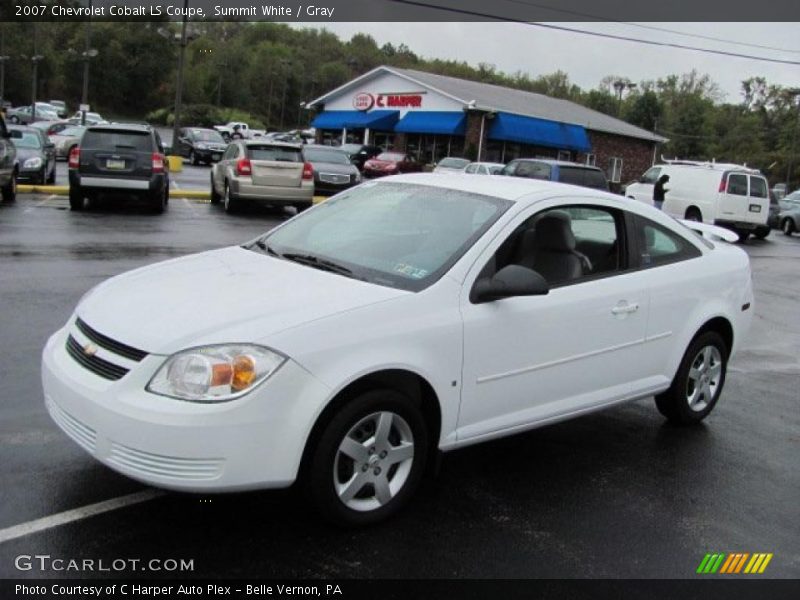 Summit White / Gray 2007 Chevrolet Cobalt LS Coupe
