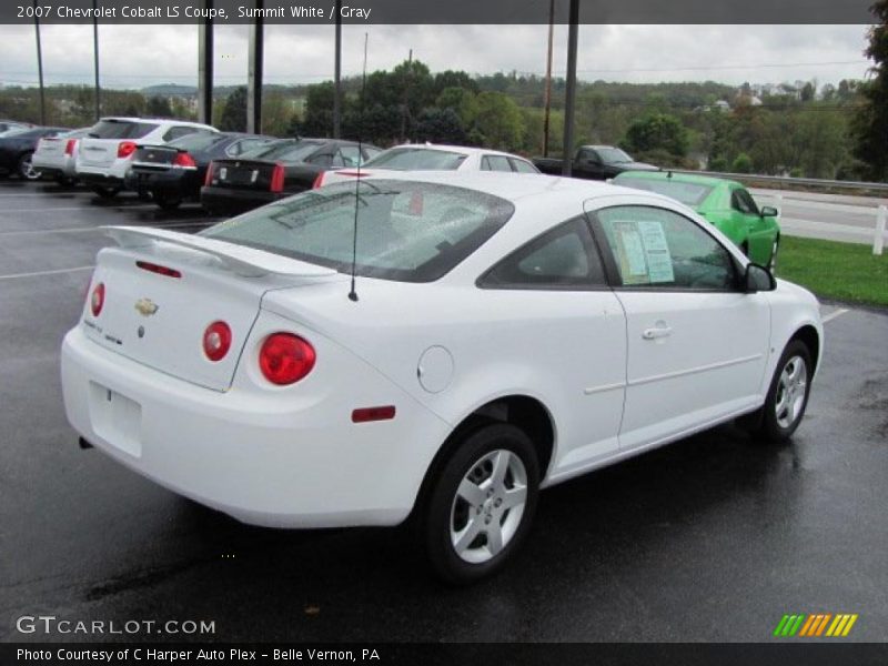 Summit White / Gray 2007 Chevrolet Cobalt LS Coupe