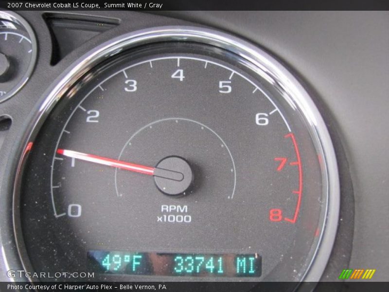 Summit White / Gray 2007 Chevrolet Cobalt LS Coupe