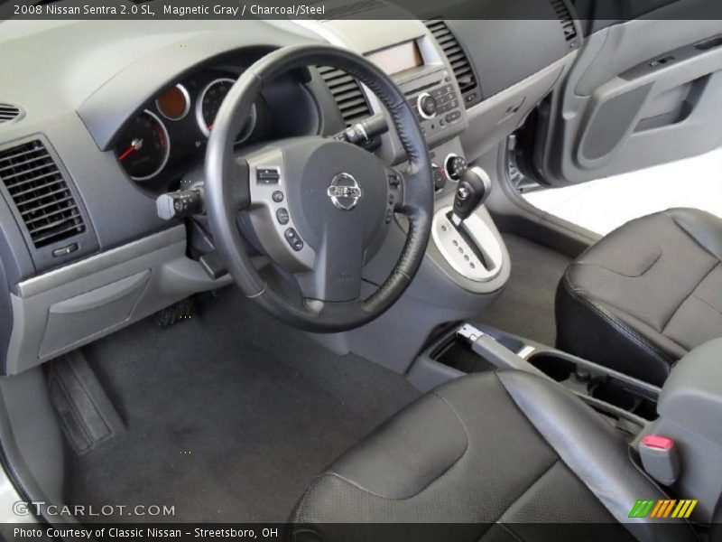 Magnetic Gray / Charcoal/Steel 2008 Nissan Sentra 2.0 SL