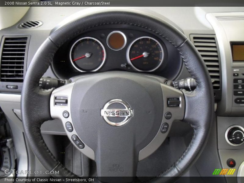 Magnetic Gray / Charcoal/Steel 2008 Nissan Sentra 2.0 SL