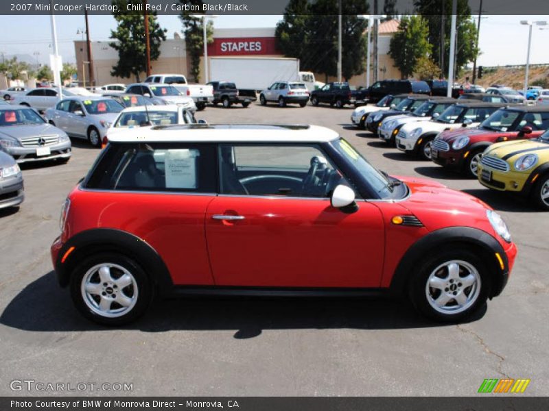 Chili Red / Carbon Black/Black 2007 Mini Cooper Hardtop