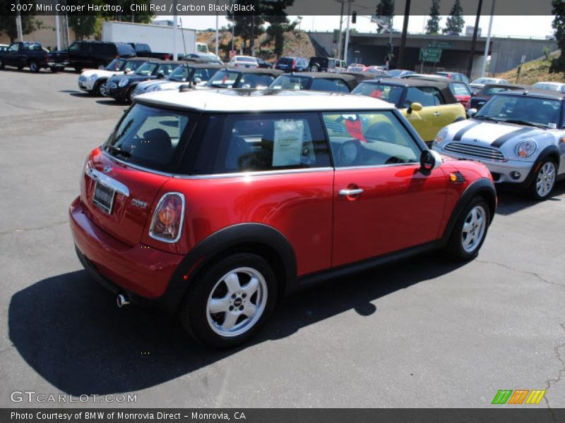 Chili Red / Carbon Black/Black 2007 Mini Cooper Hardtop