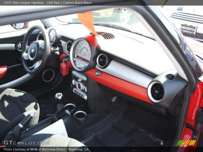 Chili Red / Carbon Black/Black 2007 Mini Cooper Hardtop