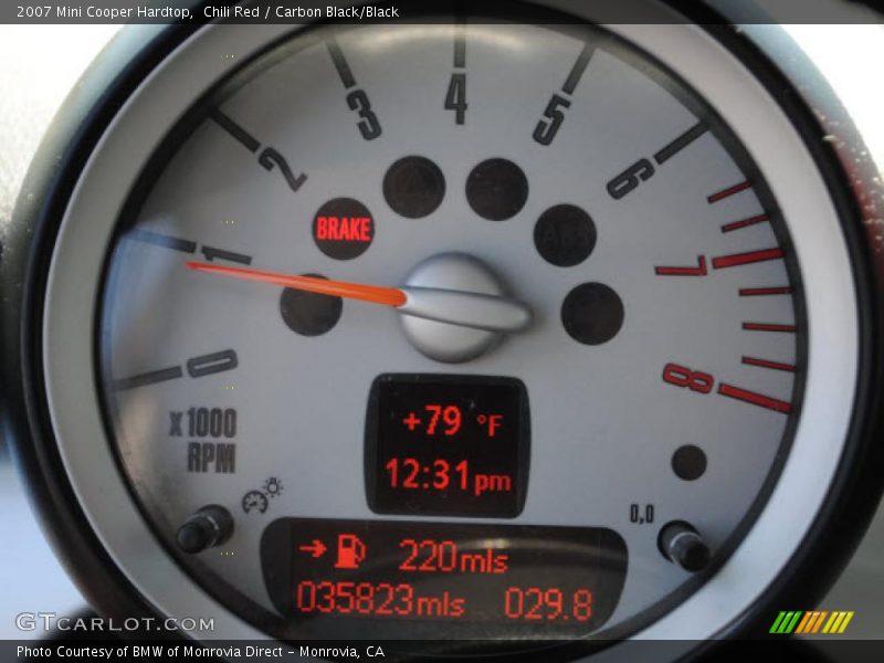 Chili Red / Carbon Black/Black 2007 Mini Cooper Hardtop