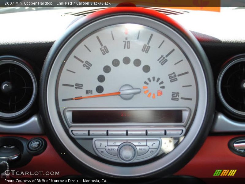 Chili Red / Carbon Black/Black 2007 Mini Cooper Hardtop