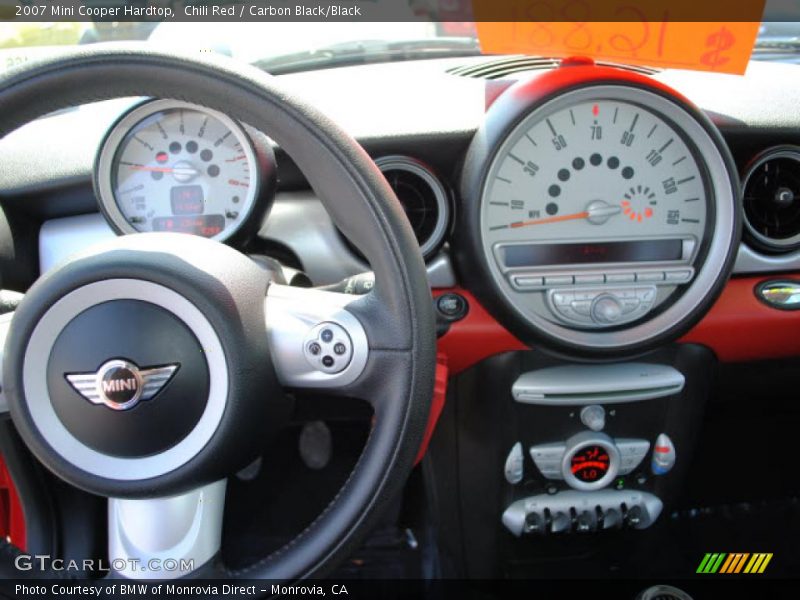 Chili Red / Carbon Black/Black 2007 Mini Cooper Hardtop