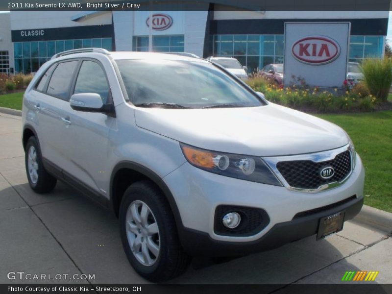 Bright Silver / Gray 2011 Kia Sorento LX AWD