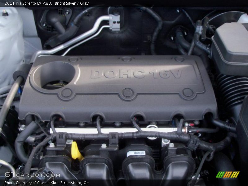  2011 Sorento LX AWD Engine - 2.4 Liter DOHC 16-Valve Dual CVVT 4 Cylinder
