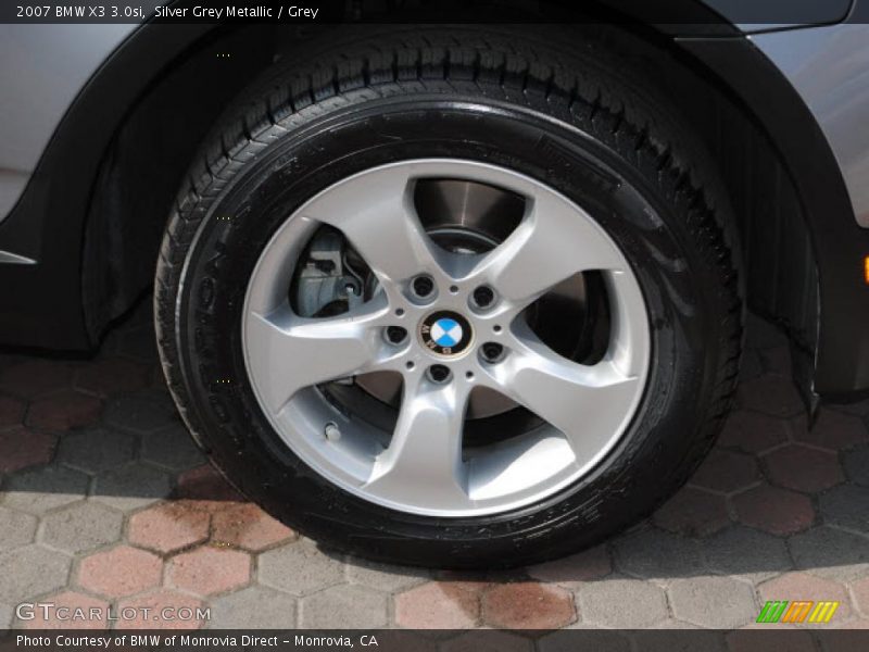 Silver Grey Metallic / Grey 2007 BMW X3 3.0si