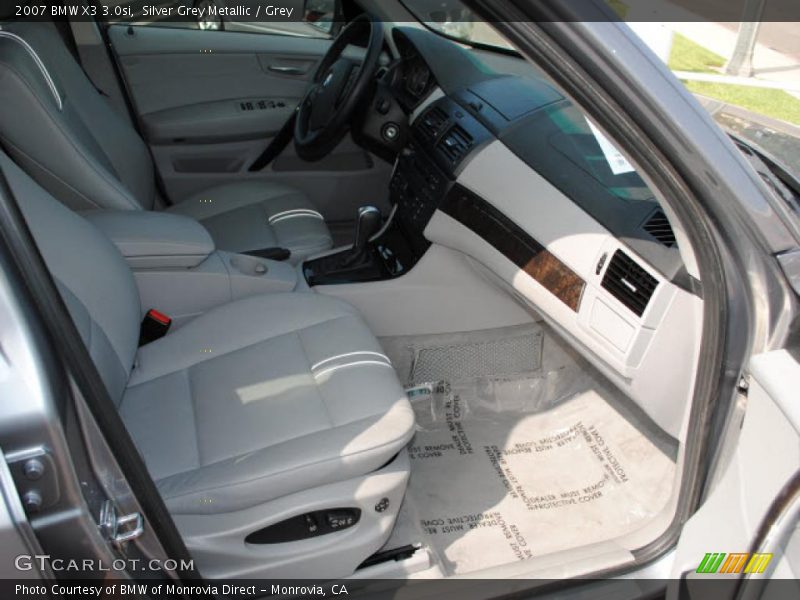 Silver Grey Metallic / Grey 2007 BMW X3 3.0si